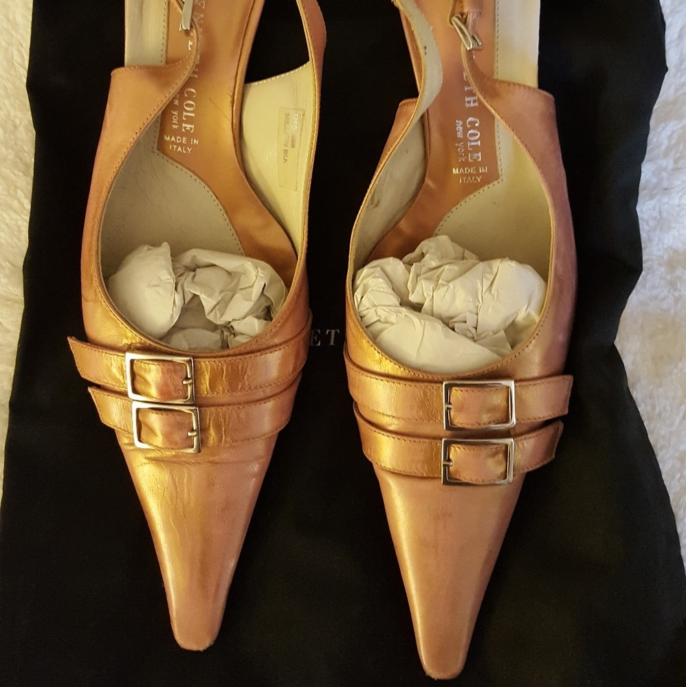 Kenneth Cole slingback shoes (with bag) 9M